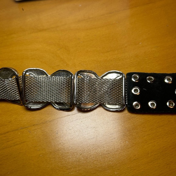 Vintage Nanni genuine leather “xxx” studded chainmail belt 27”-31” - Picture 7 of 16